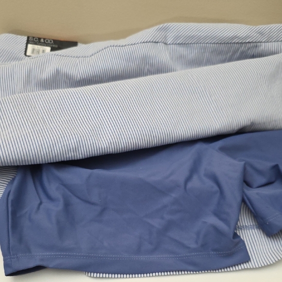 S.C. & CO. Blue Pinstripe Midi Skort - Picture 11 of 11